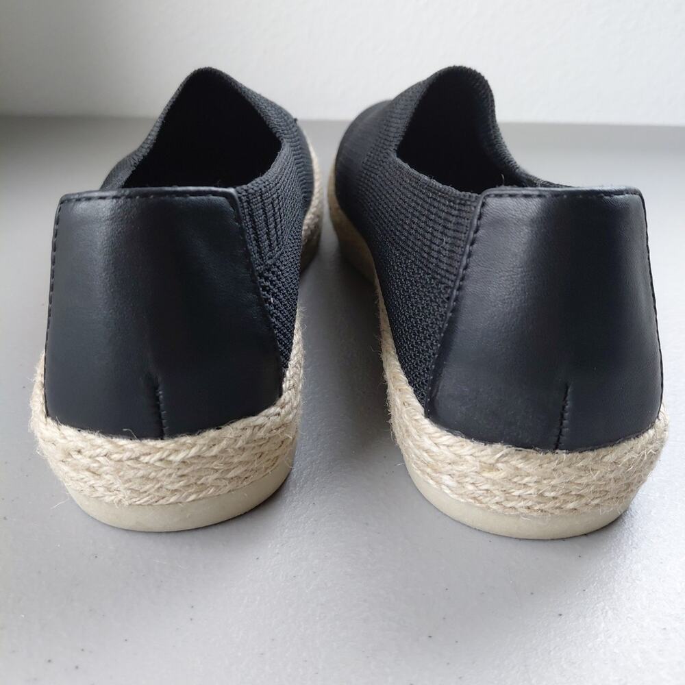 Espirit Espadrille Black Slip On Shoes Womens 7 M Casual Beach Travel Minimalist - Picture 5 of 9